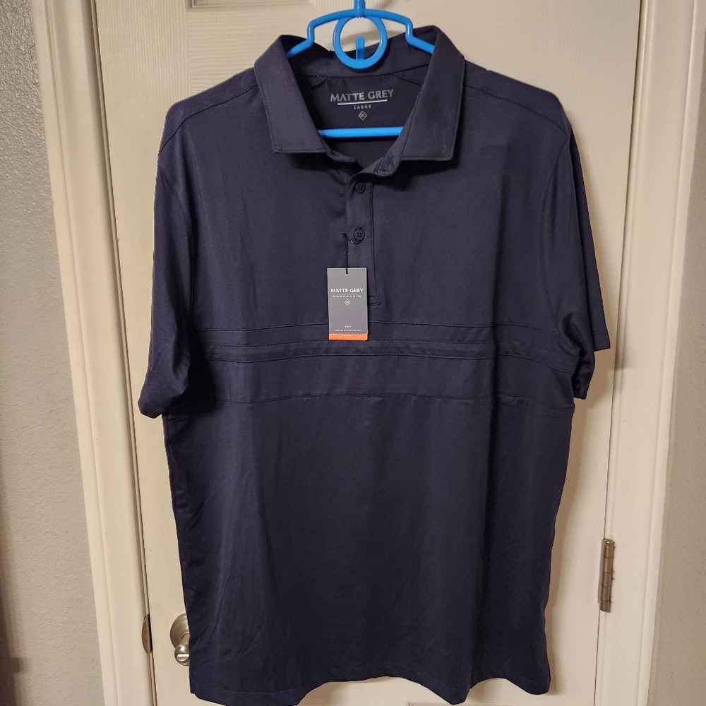 Matte grey shirt nwt size L